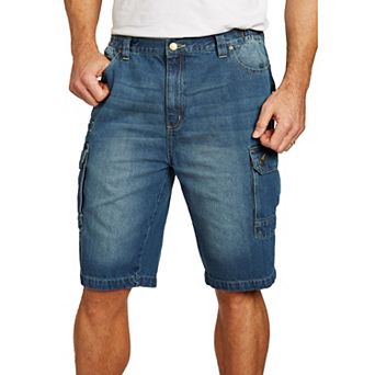 Liberty Blues by KingSize Men's Big & Tall Denim Cargo Shorts