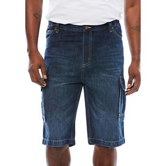 Liberty Blues by KingSize Men's Big & Tall Denim Cargo Shorts