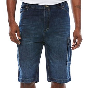Liberty Blues by KingSize Men's Big & Tall Denim Cargo Shorts