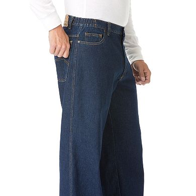 Liberty Blues by KingSize Men's Big & Tall Side-Elastic Wide Leg 5-Pocket Jeans