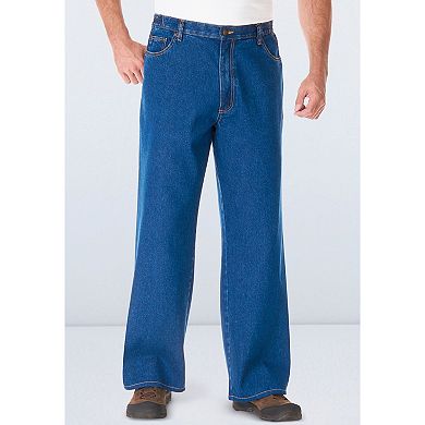 Liberty Blues by KingSize Men's Big & Tall Side-Elastic Wide Leg 5-Pocket Jeans