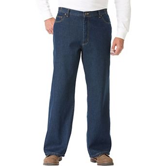 Liberty Blues by KingSize Men's Big & Tall Side-Elastic Wide Leg 5-Pocket Jeans