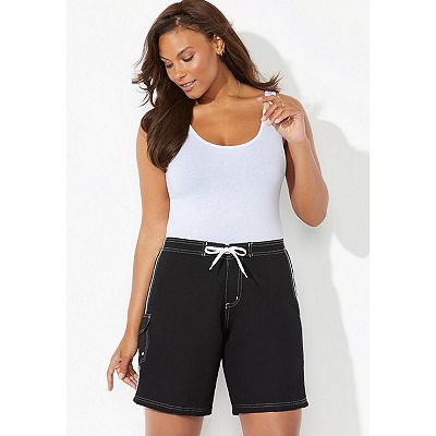 Plus size long board shorts hot sale