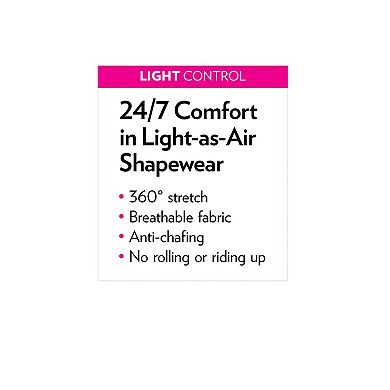 Secret Solutions Women's Plus Size Invisible Shaper Light Control All-In-One Shaper