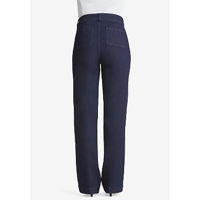 Jessica London Women's Plus Size Refined Denim Trouser