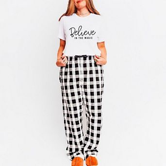 Believe In The Magic Plaid Pajama Set