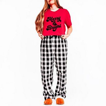 Bold Merry And Bright Plaid Pajama Set