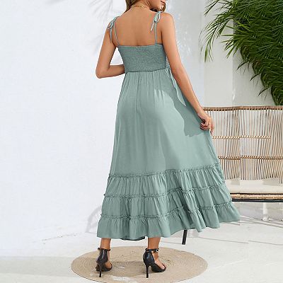 green emerald velvet dress V FOR CITY Maternity Dress Sleeveless Casual Dresses for Women Knit Bo