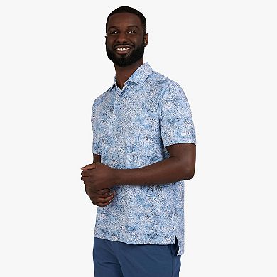 Men's Chaps Short Sleeve Print Performance Polo