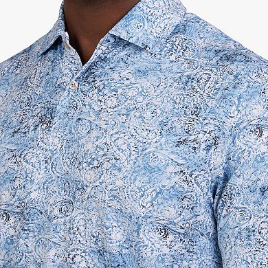 Men's Chaps Short Sleeve Print Performance Polo