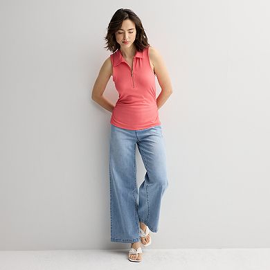 Women's INTEMPO™ Sleeveless Polo Knit Top