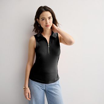 Women's INTEMPO™ Sleeveless Polo Knit Top