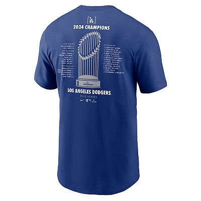 Men s Nike Los Angeles Dodgers MLB 2024 World Series Champions Roster T Shirt