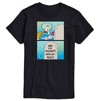 Men's SpongeBob Squidward Hopes & Dreams Graphic Tee