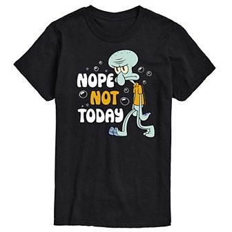Men's SpongeBob SquarePants Nope Not Today Graphic Tee