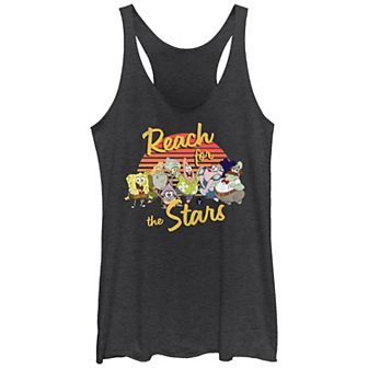 Juniors' Nickelodeon Patrick Star Show Reach For The Stars Racerback Tank Top