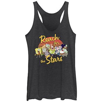 Juniors' Nickelodeon Patrick Star Show Reach For The Stars Racerback Tank Top