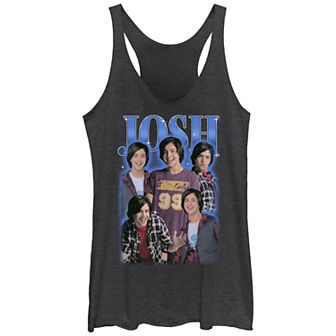 Juniors' Nickelodeon Drake And Josh Collage Of Josh Racerback Tank Top