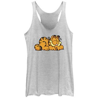 Juniors' Garfield Happy Nap Racerback Tank Top