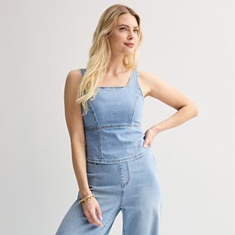Women's INTEMPO™ Denim Corset Top