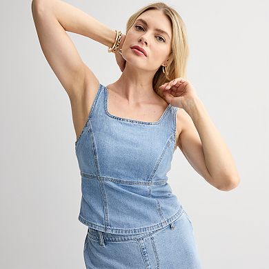 Women's INTEMPO™ Denim Corset Top