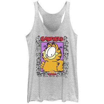 Juniors' Garfield Self Portrait Racerback Tank Top