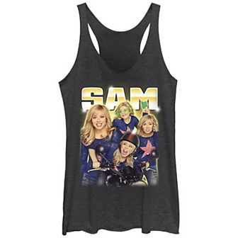 Juniors' Nickelodeon Sam And Cat Sam Collage Racerback Tank Top