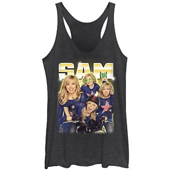 Juniors' Nickelodeon Sam And Cat Sam Collage Racerback Tank Top