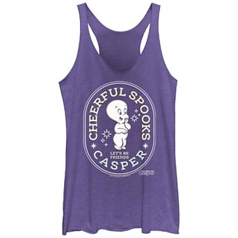 Juniors' Casper The Friendly Ghost Cheerful Spooks Racerback Tank Top
