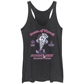 Juniors' Stranger Things Scoops Ahoy Ice Cream Parlor Racerback Tank Top