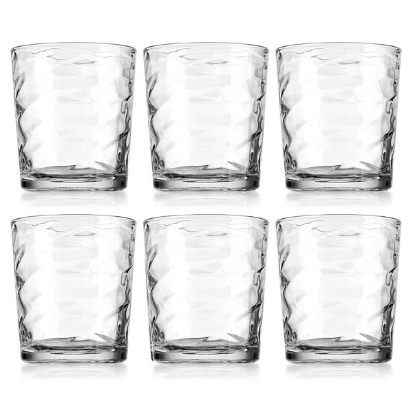 Home Essentials Clarity 6-Piece Origami Double Old Fashioned Glass Set - None