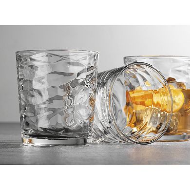 Home Essentials Clarity 6-Piece Origami Double Old Fashioned Glass Set
