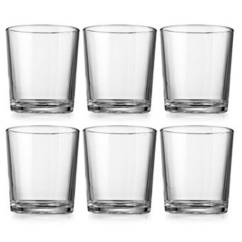 Home Essentials Clarity 6 pc Alanya Double Old Fashioned Glass Set