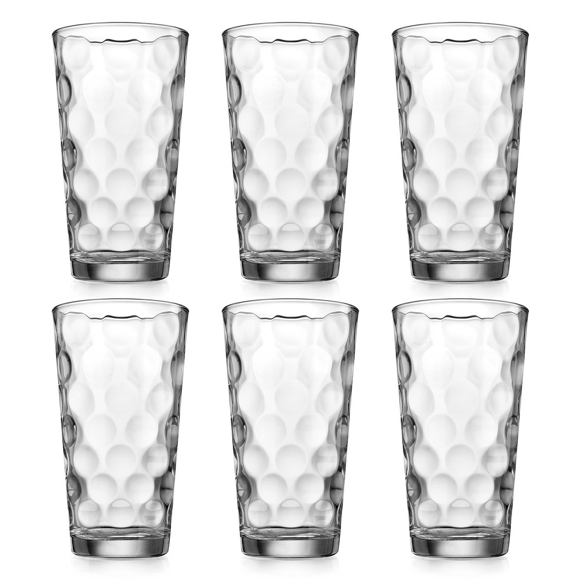 Home Essentials Clarity 6-Piece Eclipse Highball Glass Set