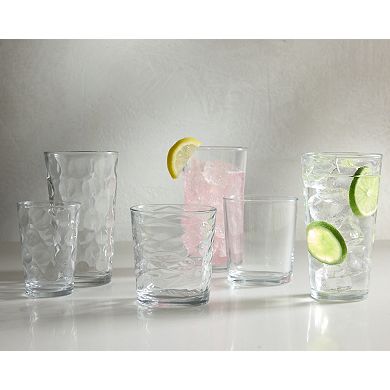 Home Essentials Clarity 6-Piece Eclipse Highball Glass Set