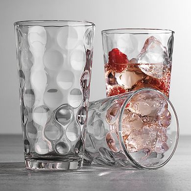 Home Essentials Clarity 6-Piece Eclipse Highball Glass Set