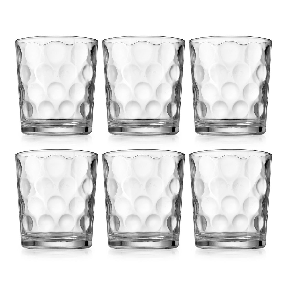 Home Essentials Clarity 6-Piece Eclipse Double Old Fashioned Glass Set