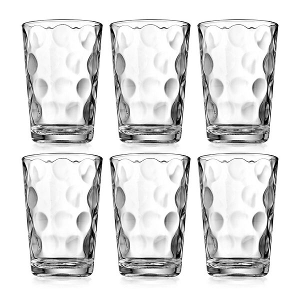 Home Essentials Clarity 6-Piece Eclipse Juice Glass Set - None