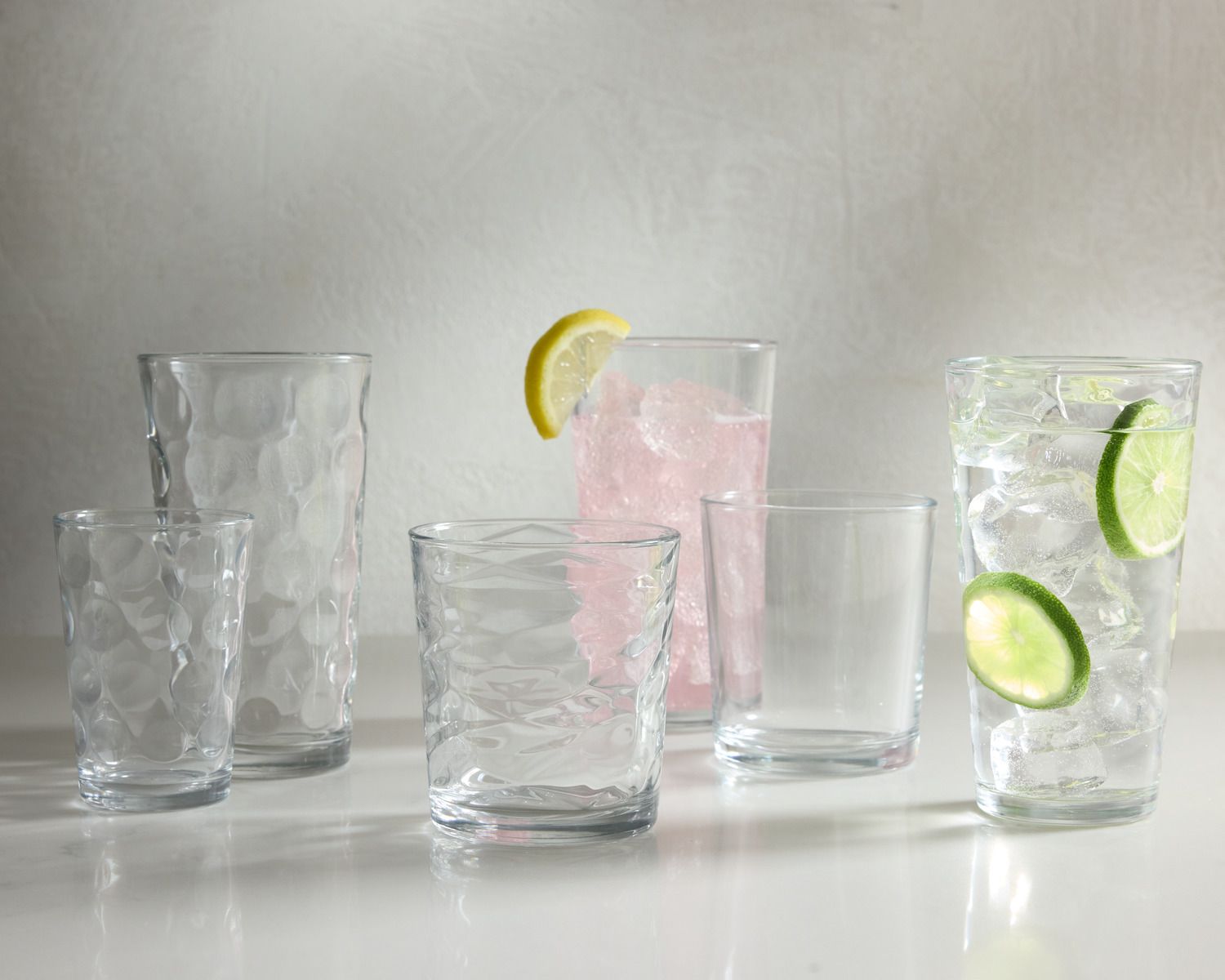 Home Essentials 16-Piece Clarity Eclipse Highball & Double Old-Fashioned Glass Set - Thumbnail 3