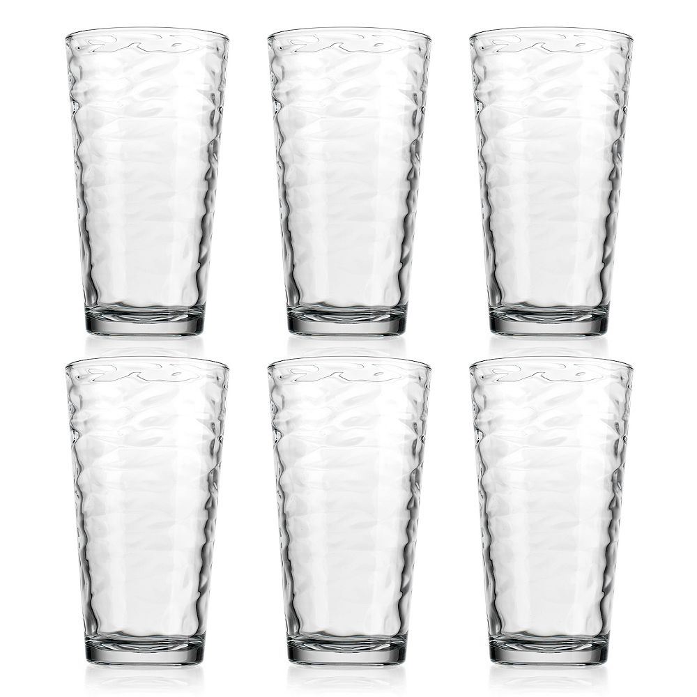 Home Essentials Clarity 6-Piece Origami Highball Glass Set