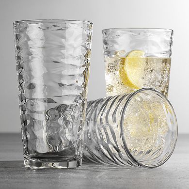 Home Essentials Clarity 6-Piece Origami Highball Glass Set