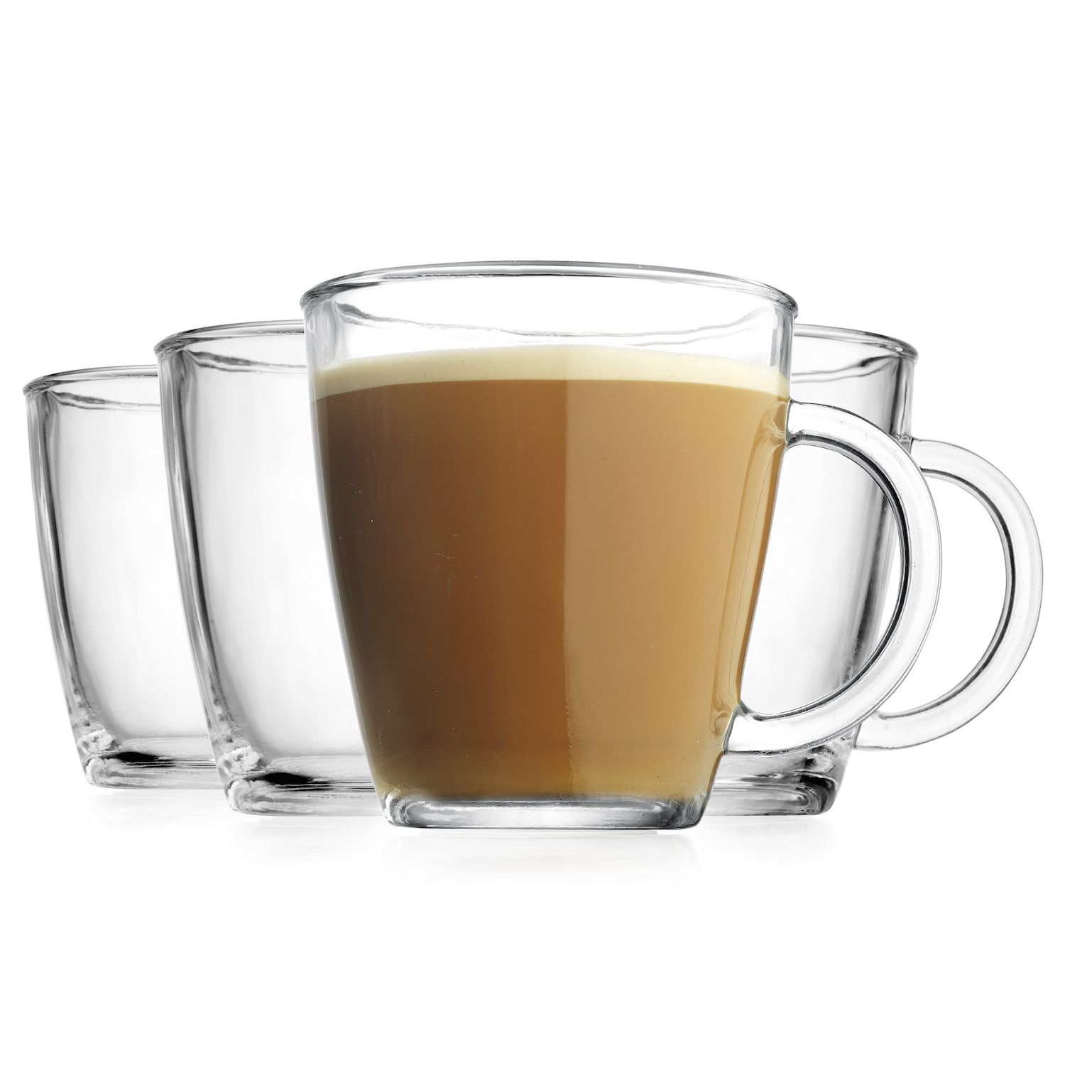 Home Essentials 4-Piece Barista Coffee Mug Set - None