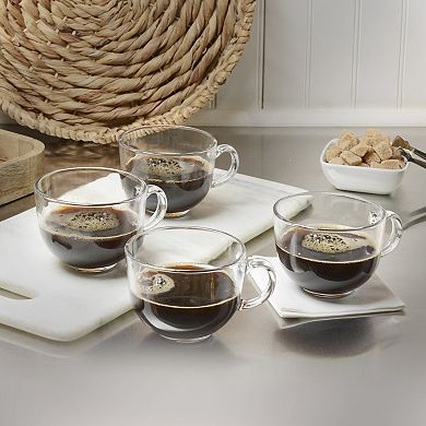 Home Essentials 4-Piece 15-oz. Barista Coffee Mug Set