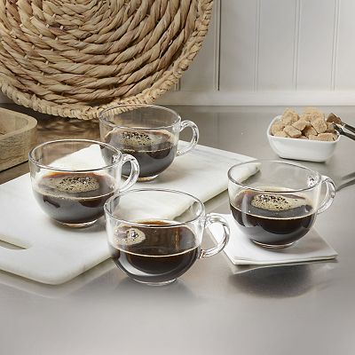 Home Essentials 4-Piece 15-oz. Barista Coffee Mug Set, None