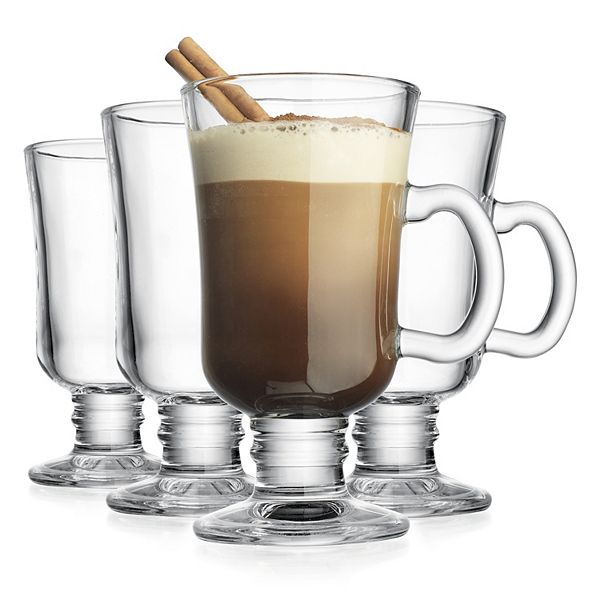 Home Essentials 4-Piece 8-oz. Barista Coffee Mug Set - None