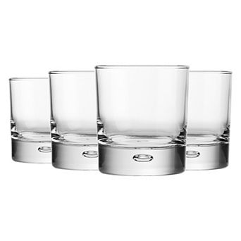 Home Essentials Nicole Miller 4 pc Bubble Double Old Fashioned Glass Set