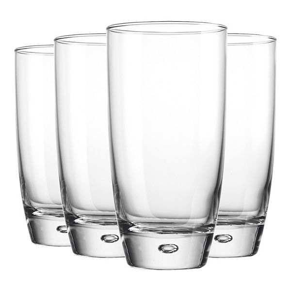 Home Essentials Nicole Miller 4-Piece Rounded Bubble Highball Set - None