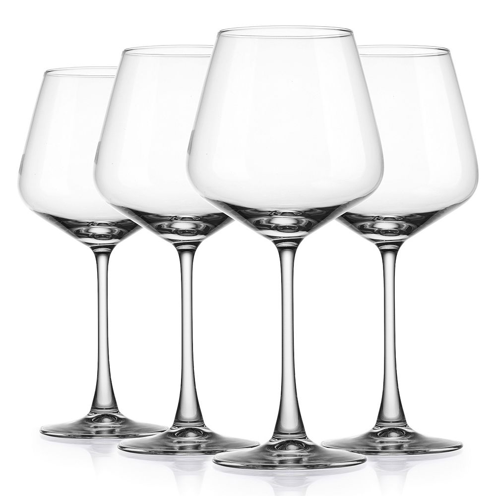 Nicole Miller Dining | Nicole Miller Home Clear Wine Glass Set. Set Of 4 | Color: White | Size: Os | Sherry68w's Closet