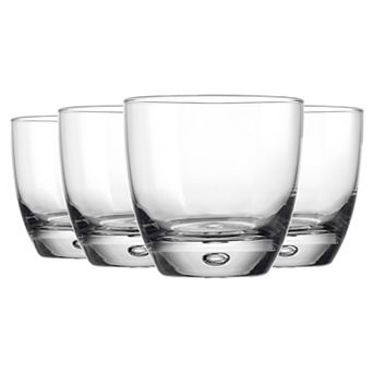 Home Essentials Nicole Miller 4 pc Rounded Double Old Fashioned Glass Set