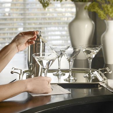 Home Essentials 4-Piece Basic Martini Glass Set